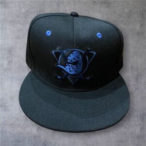 Sixth Man Promo Anaheim Ducks 30th Anniversary Black Blue Snapback Hat Cap OS